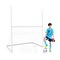 2-in-1 Kids Soccer & Football Goal – UPVC Frame with Heavy-Duty Net & Ground Stakes